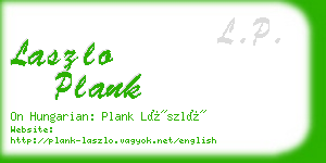 laszlo plank business card